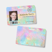 Badge insigne d'art en marbre fluide (Recto et verso)