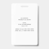 Badge Insigne d'avertissement de photo faite sur (Arrière)