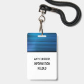 Badge Insigne de bureau général (Arrière avec lanière)