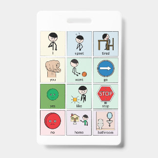 Badge Insigne de carte de communication portable