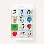 Badge Insigne de carte de communication portable (Devant)