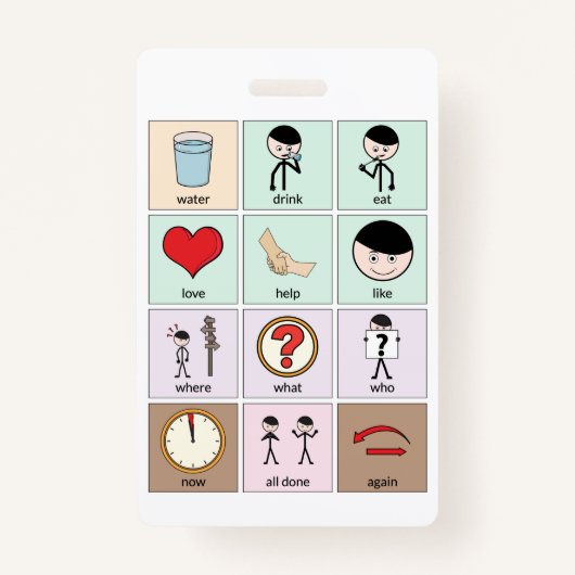 Badge Insigne de carte de communication portable (Dos)