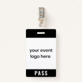 Badge Insigne de carte d'événement spécial (Devant avec clip)