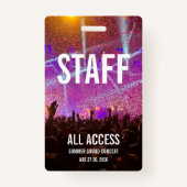 Badge Insigne de concert personnalisé (Dos)