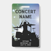 Badge Insigne de concert personnalisé VIP All Access (Back)
