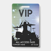 Badge Insigne de concert personnalisé VIP All Access (Front)