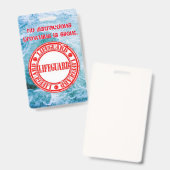 Badge Insigne de garde à vie/d'observation de l'eau (Avant & arrière)