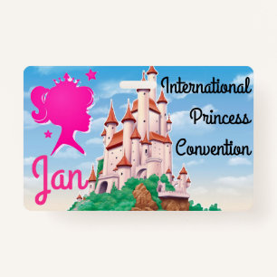 Badge Insigne de la Convention Princess Personnaliser la