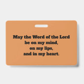 Badge Insigne de la vénérable prêche de la bande (P 008; (Arrière)