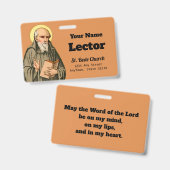 Badge Insigne de la vénérable prêche de la bande (P 008; (Avant & arrière)