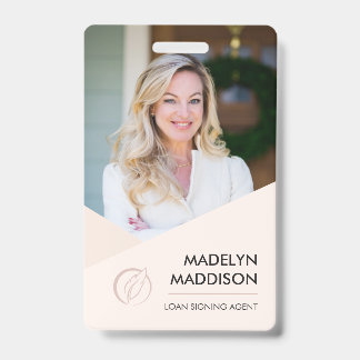 Badge Insigne de l'agent de signature de photo de Rose m