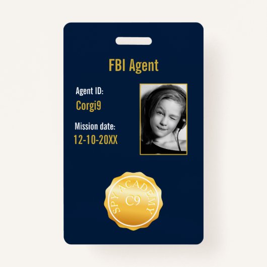 Badge Insigne de l'agent secret du FBI (Devant)