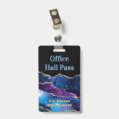 Badge Insigne de laissez-passer du Hall de l'école moder (Arrière avec clip)