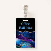 Badge Insigne de laissez-passer du Hall de l'école moder (Dos avec clip)