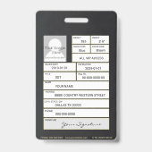 Badge Insigne de l'ancien combattant (Arrière)