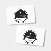 Badge Insigne de l'employé dentaire (Front & Back)