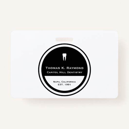 Badge Insigne de l'employé dentaire (Devant)