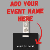 Badge Insigne de l'événement du personnel bénévole