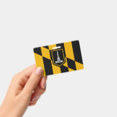 Badge Insigne de nom avec drapeau de Baltimore City (Manuel / portable)
