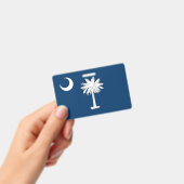 Badge Insigne de nom avec drapeau de Caroline du Sud, Ét (Manuel / portable)