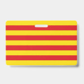 Badge Insigne de nom avec drapeau de Catalogne (Arrière)