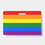 Badge Insigne de nom avec drapeau de fierté de LGBT (Arrière)