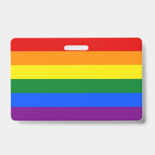 Badge Insigne de nom avec drapeau de fierté de LGBT