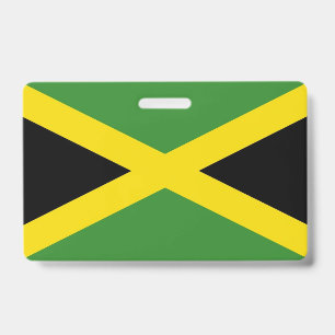 Badge Insigne de nom avec drapeau de la Jamaïque