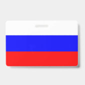 Badge Insigne de nom avec drapeau de la Russie (Arrière)