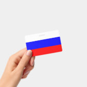 Badge Insigne de nom avec drapeau de la Russie (Manuel / portable)