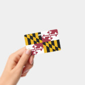 Badge Insigne de nom avec drapeau de Maryland State, USA (Handheld)