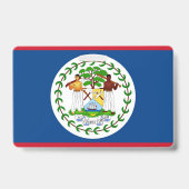 Badge Insigne de nom avec drapeau du Belize (Arrière)