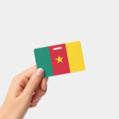 Badge Insigne de nom avec drapeau du Cameroun (Manuel / portable)