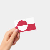 Badge Insigne de nom avec drapeau du Groenland (Handheld)