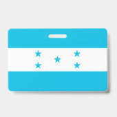 Badge Insigne de nom avec drapeau du Honduras (Arrière)