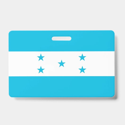 Badge Insigne de nom avec drapeau du Honduras (Avant)