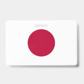 Badge Insigne de nom avec drapeau du Japon (Arrière)