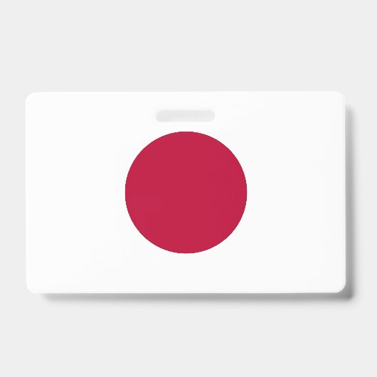 Badge Insigne de nom avec drapeau du Japon (Avant)
