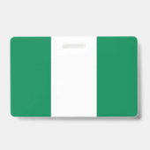 Badge Insigne de nom avec drapeau du Nigeria (Arrière)