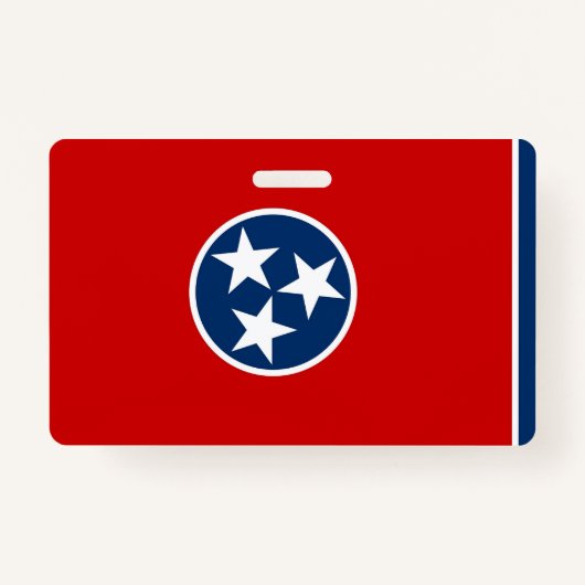 Badge Insigne de nom avec drapeau du Tennessee, États-Un (Devant)