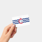 Badge Insigne de nom avec le drapeau de Cincinnati City (Manuel / portable)