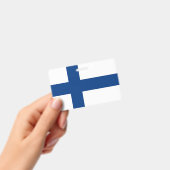 Badge Insigne de nom avec le drapeau de la Finlande (Manuel / portable)