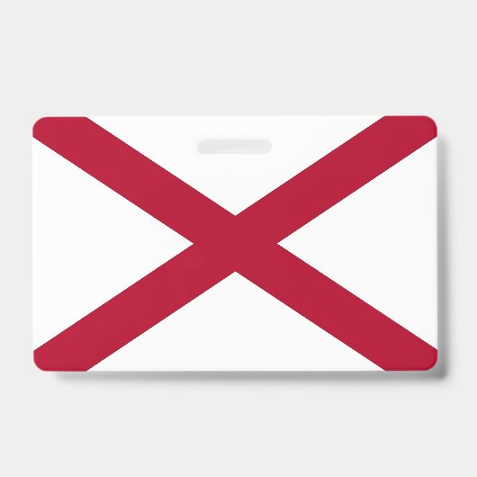 Badge Insigne de nom avec le drapeau de l'Alabama State, (Avant)