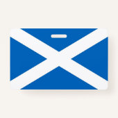 Badge Insigne de nom avec le drapeau de l'Écosse, Royaum (Dos)