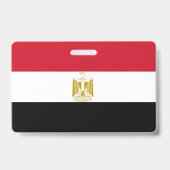 Badge Insigne de nom avec le drapeau de l'Égypte (Arrière)
