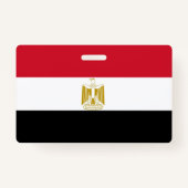 Badge Insigne de nom avec le drapeau de l'Égypte (Dos)