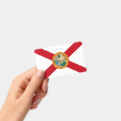 Badge Insigne de nom avec le drapeau de l'État de Florid (Manuel / portable)