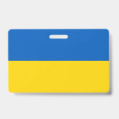Badge Insigne de nom avec le drapeau de l'Ukraine (Dos)
