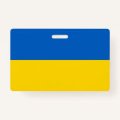 Badge Insigne de nom avec le drapeau de l'Ukraine (Dos)
