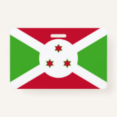 Badge Insigne de nom avec le drapeau du Burundi (Dos)